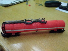 8 axl 120 ton water railroad tank h0 1 87 mechanical toys firefighter scale model trains train 3d print model - Mito3D