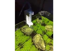 tubeholder aquarium passe-temps l'aquarium du poisson le titulaire tube de l'eau 3d print model - Mito3D
