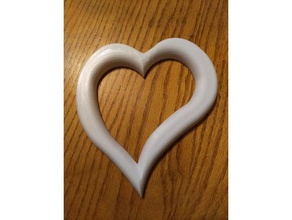 corazón art 3d print model - Mito3D