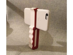 iphone handle suitable 6 6s 7 8 mobile phone action cam camera poignee 3d print model - Mito3D