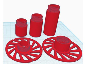 wire spool tool holders & boxes holder 3d print model - Mito3D