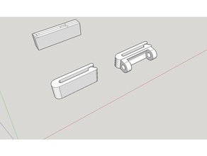 25mm strap lock glow stick-Halter - Zubehör glowstick Gurt 3d print model - Mito3D