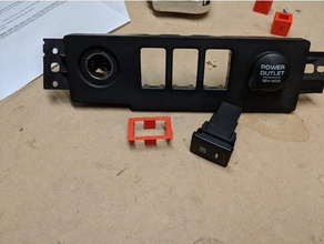 toyota-jeep-Schalter-adapter automotive 3d print model - Mito3D
