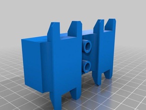 doble bañera de ruedas dobles bloques juguetes y accesorios juego 3d print model - Mito3D