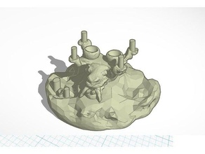 orc altar jogos masmorras e dragões miniaturas miniatura de paisagem orcs no topo da tabela 3d print model - Mito3D