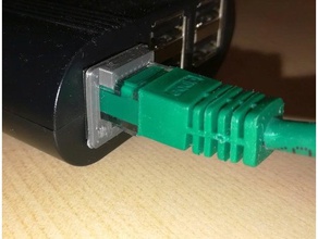 rpi ethernet led tampa eletrônica criado freecad diodo emissor de luz raspberry pi caso 3d print model - Mito3D