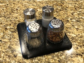 spice caddy table kitchen & dining salt pepper rack 3d print model - Mito3D