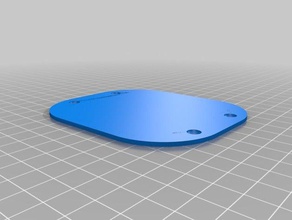 cover plate headphone stand computer 3d print model - Mito3D