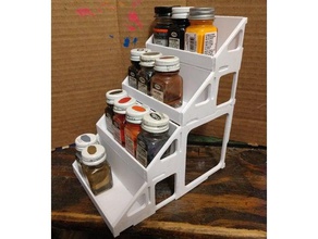 tarro de pintura rack herramientas del arte 3d print model - Mito3D