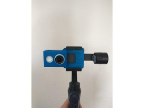 zhiyun suave q xiaomi yi adaptador de la cámara 3d print model - Mito3D