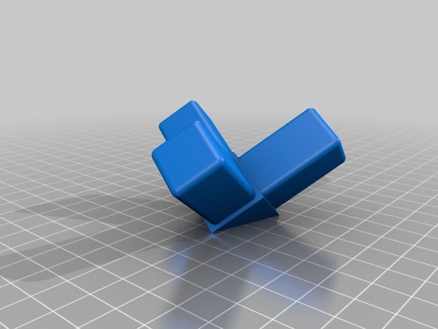özelleştirilebilir Kare tüp köşe parantez parçalar bağlayıcılar dirseği customizer kare boru bağlayıcı 3D print model - Mito3D