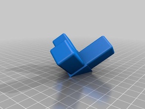 customizable square tube corner bracket parts connectors customizer tubing connector 3d print model - Mito3D