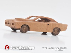 1970 dodge challenger vereinfachte cnc Fahrzeuge Auto cnc-router mpcnc musclecar muscle-car stepcraft vintage-Auto zenziwerken 3d print model - Mito3D