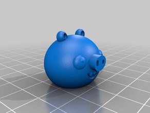 mauvais cochons cochon L'impression 3d les oiseaux en colère le piggy rovio 3d print model - Mito3D
