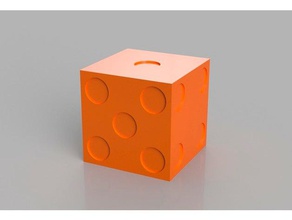 casino dice die 19 mm stacking t rning 3d print model - Mito3D