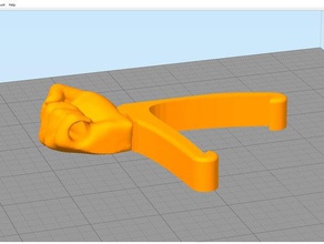 keine Unterstützung benötigen remix wanhao i3-hand-filament-guide 3d Drucker Zubehör filament-guide hand nosupport wahnaoi3 wi3 3d print model - Mito3D
