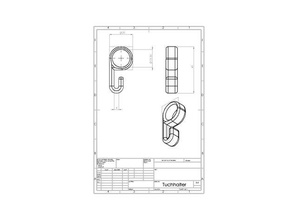 tuchhalter Küche und Esszimmer 3d print model - Mito3D