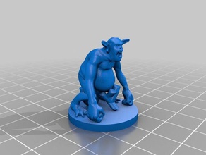 dretch giochi d&d il demone dnd dungeons & dragons monster pathfinder 3d print model - Mito3D
