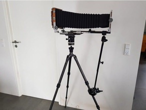 45n chamonix-2 uzantısı stabalizer hobi 4x5 kamera monte edin charmonix büyük format tripod 3d print model - Mito3D