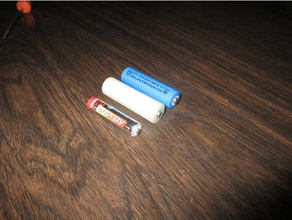 aaa aa battery adapter electronics freecad 3d print model - Mito3D