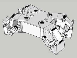 bütçe kame - dörtayaklı vücut sg90 servo tabanlı Robotik mini quadroped quadropod robot 3d print model - Mito3D