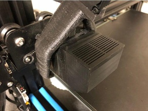cr10 fan intake duct w removeable filter 40mm 3d printer accessories cr 10 cr-10 cr10s dust 3d print model - Mito3D