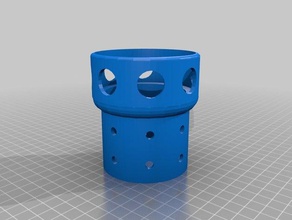 volvo xc90 hinten cup holder adapter passt hydro flask automotive 3d print model - Mito3D