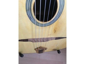 gipsy jazz guitar bridge - chevalet guitare manouche music 3d print model - Mito3D