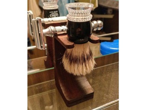 maquinilla de afeitar seguridad pie cuarto baño cepillo 3d print model - Mito3D