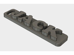 jack Schlüsselanhänger 3d print model - Mito3D