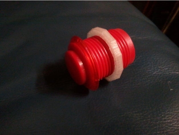 28mm arcade button nut replacement parts 30mm 3D print model - Mito3D