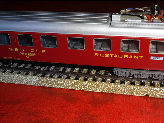 interior m rklin 4068 a sbb - restaurante carro veículos 3D print model - Mito3D