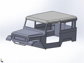 10th scale rc fj40 body r c vehicles 3d print model - Mito3D