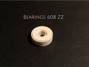 bearings 608 zz kugellager diy 608zz bearing 3d print model - Mito3D