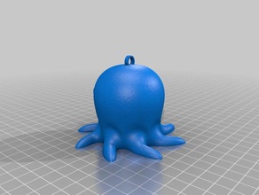 cute octopus ornament animals christmas 3d print model - Mito3D