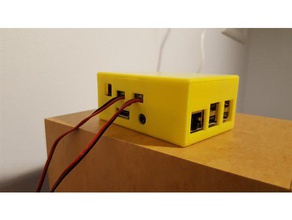 raspberry pi + iqaudio pi-digiamp+ enclosure electronics 3d print model - Mito3D