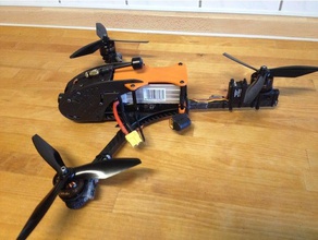 tricopter de carreras mini dosel remezclada r c vehículos rcexplorer v3 3d print model - Mito3D