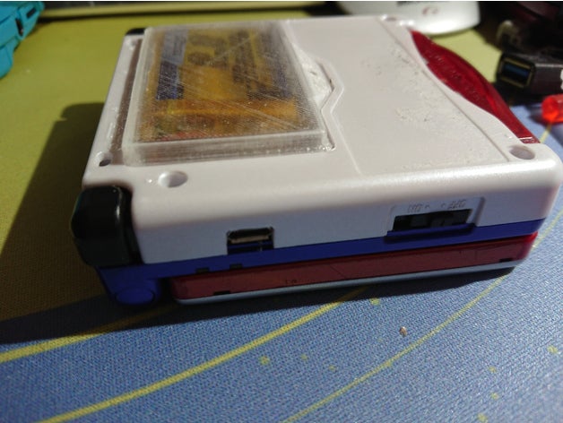 gameboy advance sp extended capacity battery cover video-Spiele ags ags-001 ags-101 Batterie Batterie-Abdeckung erweiterter Kapazität 3D print model - Mito3D