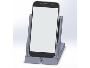 de carga inalámbrica, soporte teléfono el móvil samsung galaxy s7 sasmsung la inalámbrica 3d print model - Mito3D