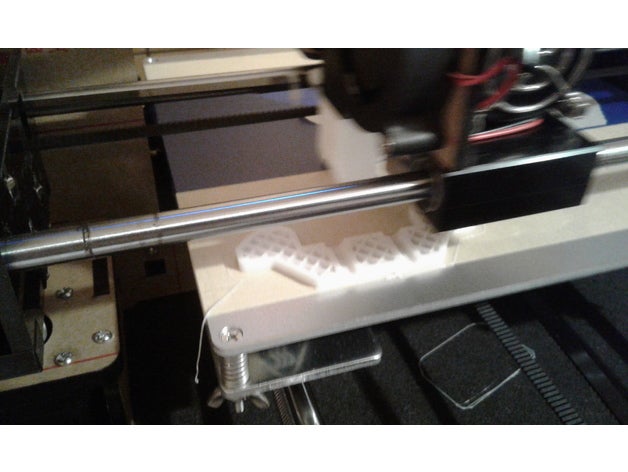 anet a6 bed mount shorter belt 3d printer parts gt2 3D print model - Mito3D