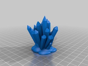 des cristaux de plus en hors pierres L'impression 3d 3d print model - Mito3D