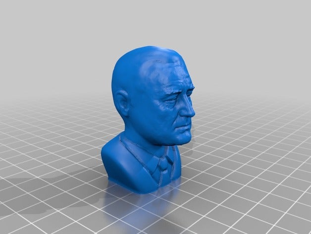 franklin delano roosevelt busto personas el demócrata los demócratas fdr presidente 3D print model - Mito3D