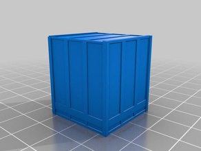 1-87 ho scale wood shipping crates toy & game accessories model railroad wargaming 3d print model - Mito3D
