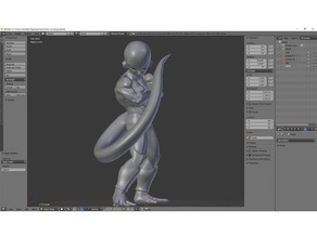 frieza 01y wip2 sculptures dragonball dragon ball z video game games 3d print model - Mito3D