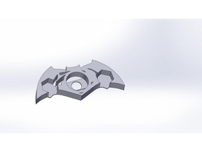 batarang brinquedo & acessórios para jogos batman fidget símbolo vs superman giratório 3d print model - Mito3D