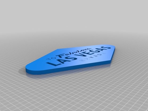 las vegas sign Schilder & logos Amerika american berühmte ikonisch nevada seetheworld Zeichen Reisen usa 3D print model - Mito3D