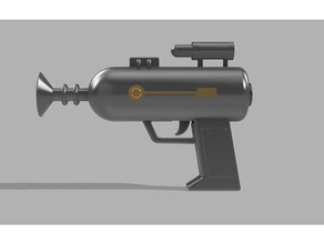 rick morty la pistola láser - dispara dardos nerf props arma de fuego el prop 3d print model - Mito3D