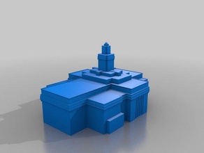 quezaltenango sud templo las estructuras de edificios 3d print model - Mito3D