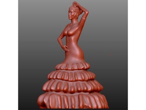 flamenco dancer sculptures model 3d print model - Mito3D