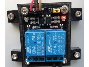 2 canaux module de relais 5v cadre l'électronique 3d print model - Mito3D